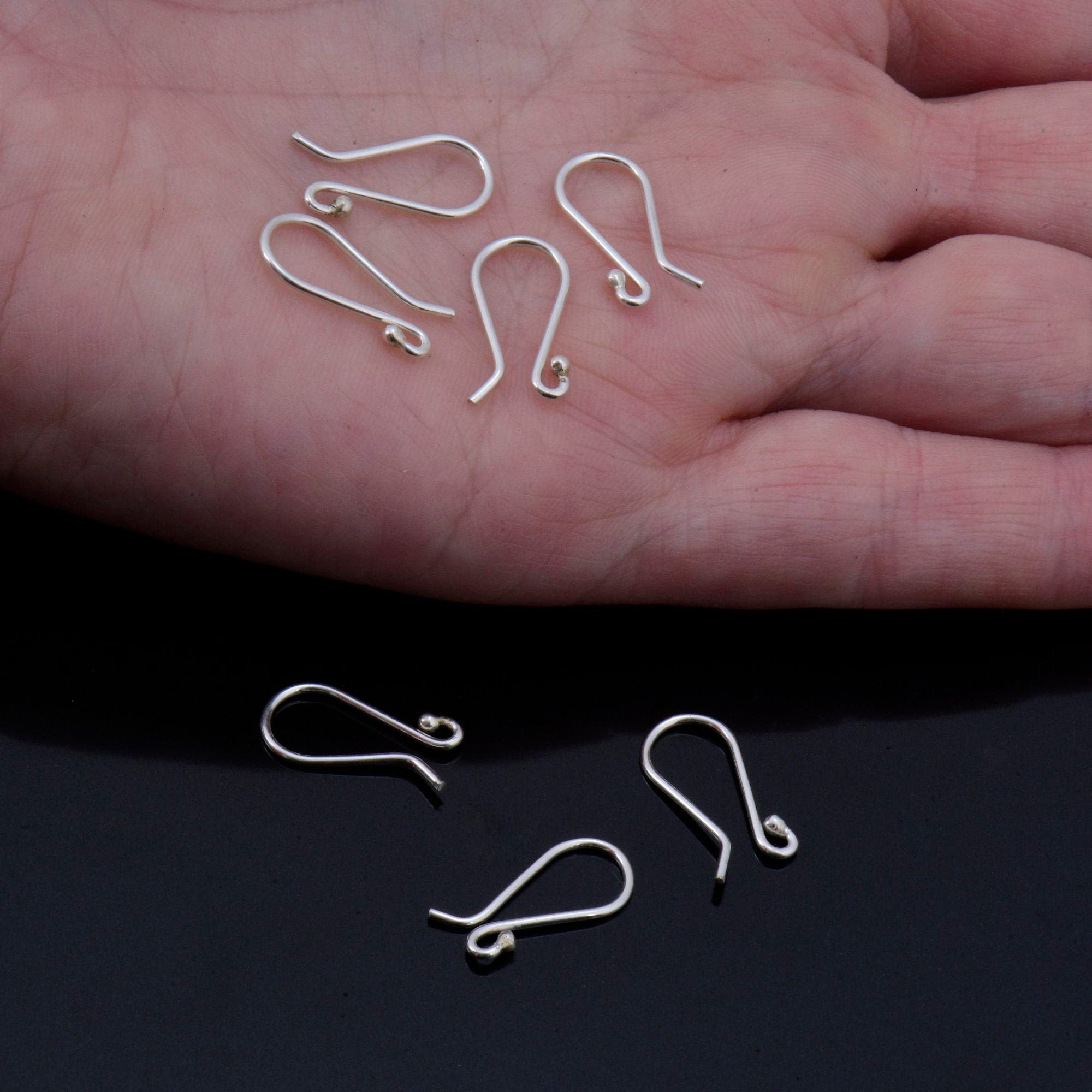 24K Gold Vermeil and 925 Silver Ear Wires, Plated Earring Hooks, Ball Ear Wires, Earrings Making Supply, Jewelry Making Findings, M38/VM38