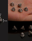 24K Gold Vermeil and 925 Silver Filigree Bead Caps, Handmade Bead Caps, Bead Caps, Spacer Bead Caps, Jewelry Supplies, M/VM81