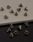 925 Sterling Silver Filigree Bead Caps, Handmade Silver Bead Caps, Solid Silver Bead Caps, Spacer Bead Caps, Jewelry Supply, M83