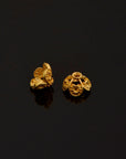 24K Gold Vermeil Filigree Bead Caps, Handmade Silver Bead Caps in 24K Gold, 925 Silver Bead Caps, Spacer Bead Caps, Jewelry Supplies, VM82