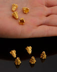 24K Gold Vermeil Filigree Bead Caps, Handmade Silver Bead Caps in 24K Gold, 925 Silver Bead Caps, Spacer Bead Caps, Jewelry Supplies, VM84