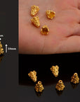 24K Gold Vermeil Filigree Bead Caps, Handmade Silver Bead Caps in 24K Gold, 925 Silver Bead Caps, Spacer Bead Caps, Jewelry Supplies, VM84