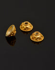 24K Gold Vermeil and 925 Silver Filigree Bead Caps, Handmade Silver Bead Caps, Gold Bead Caps, Spacer Bead Caps, Jewelry Supplies, M/VM86