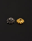 24K Gold Vermeil and 925 Silver Filigree Bead Caps, Handmade Silver Bead Caps, Gold Bead Caps, Spacer Bead Caps, Jewelry Supplies, M/VM88