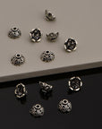 925 Sterling Silver Filigree Bead Caps, Handmade Silver Bead Caps, Solid Silver Bead Caps, Spacer Bead Caps, Jewelry Supply, M90