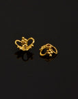 24K Gold Vermeil Filigree Bead Caps, Handmade Silver Bead Caps in 24K Gold, 925 Silver Bead Caps, Spacer Bead Caps, Jewelry Supplies, VM91