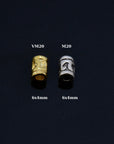 24K Gold Vermeil & 925 Silver Tube Beads, Gold Plated Tube Beads, Silver Spacer Tube Beads, Silver Tube Beads, Jewelry Making Supply, VM/M20