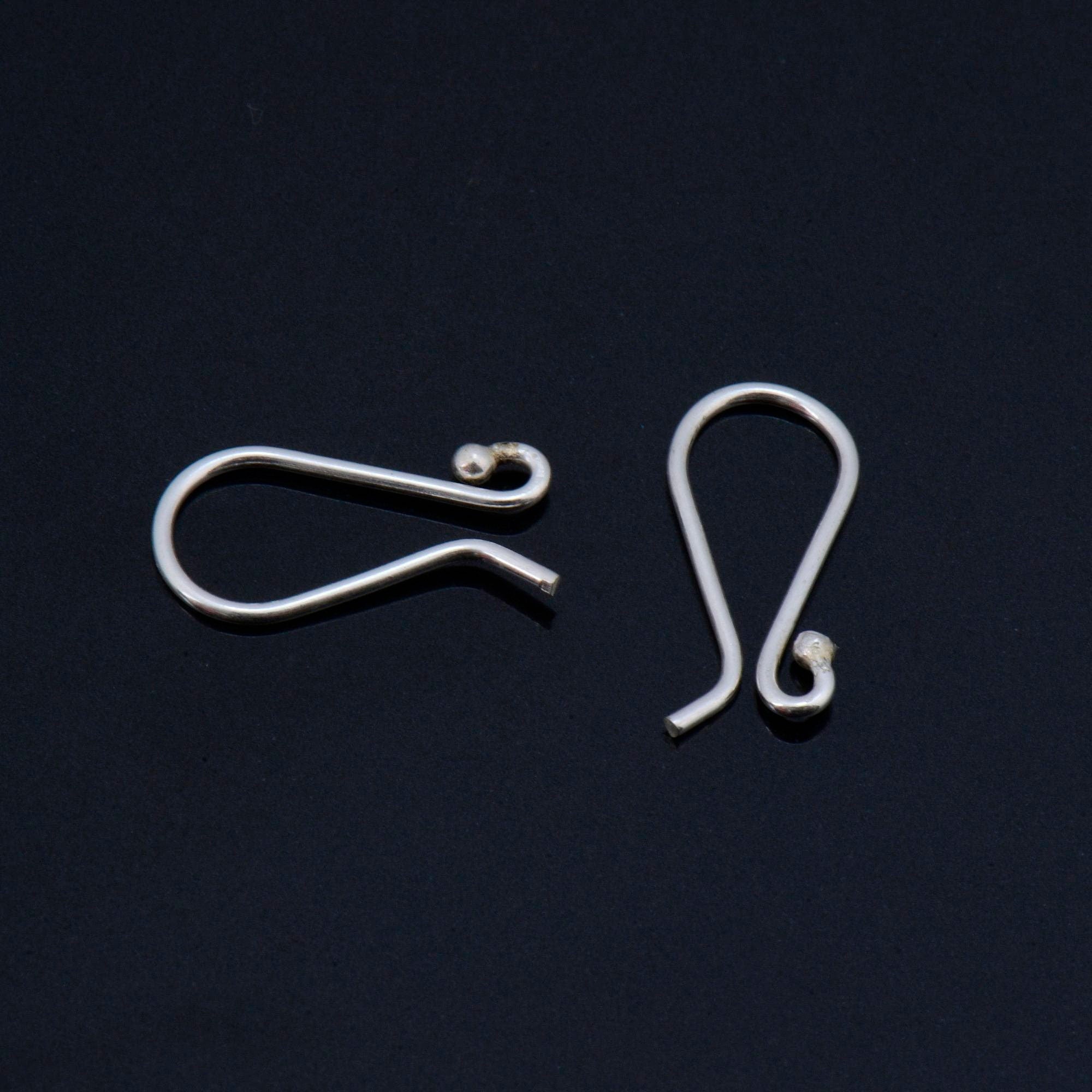 24K Gold Vermeil and 925 Silver Ear Wires, Plated Earring Hooks, Ball Ear Wires, Earrings Making Supply, Jewelry Making Findings, M38/VM38