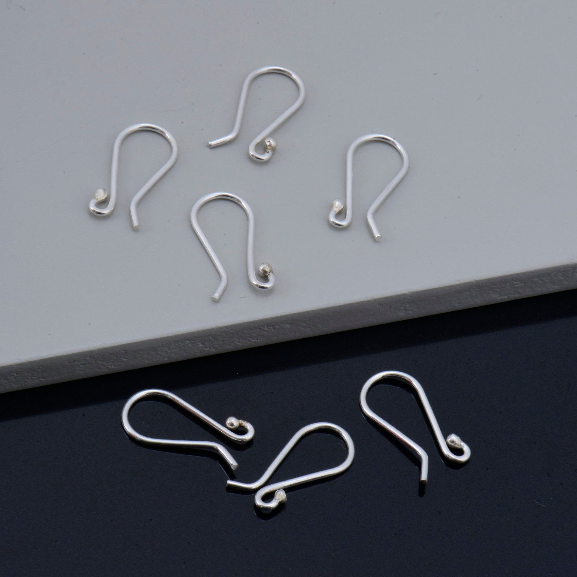24K Gold Vermeil and 925 Silver Ear Wires, Plated Earring Hooks, Ball Ear Wires, Earrings Making Supply, Jewelry Making Findings, M38/VM38