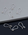 24K Gold Vermeil and 925 Silver Ear Wires, Plated Earring Hooks, Ball Ear Wires, Earrings Making Supply, Jewelry Making Findings, M38/VM38