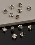 925 Sterling Silver Round Spacer Beads, Handmade Silver Spacer Beads, Solid Silver Spacer Beads, Jewelry Supply, M93