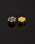 24K Gold Vermeil & 925 Silver Round Spacer Beads, Handmade Silver Spacer Beads in Gold, Silver Spacer Beads, Jewelry Supplies, M/VM93