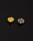 24K Gold Vermeil Turtle Spacer Beads, Handmade Silver Spacer Beads in 24K Gold, 925 Silver Spacer Beads, Jewelry Supplies, M/VM95
