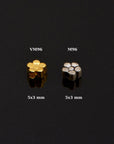 24K Gold Vermeil & 925 Silver Small Daisy Spacer Beads, Handmade Silver Spacer Beads in Gold, Spacer Beads, Jewelry Supplies, M/VM96