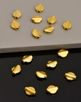 24K Gold Vermeil UFO Spacer Beads, Handmade Silver Spacer Beads in 24K Gold, 925 Silver Spacer Beads, Jewelry Supplies, VM97