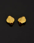 24K Gold Vermeil UFO Spacer Beads, Handmade Silver Spacer Beads in 24K Gold, 925 Silver Spacer Beads, Jewelry Supplies, VM97