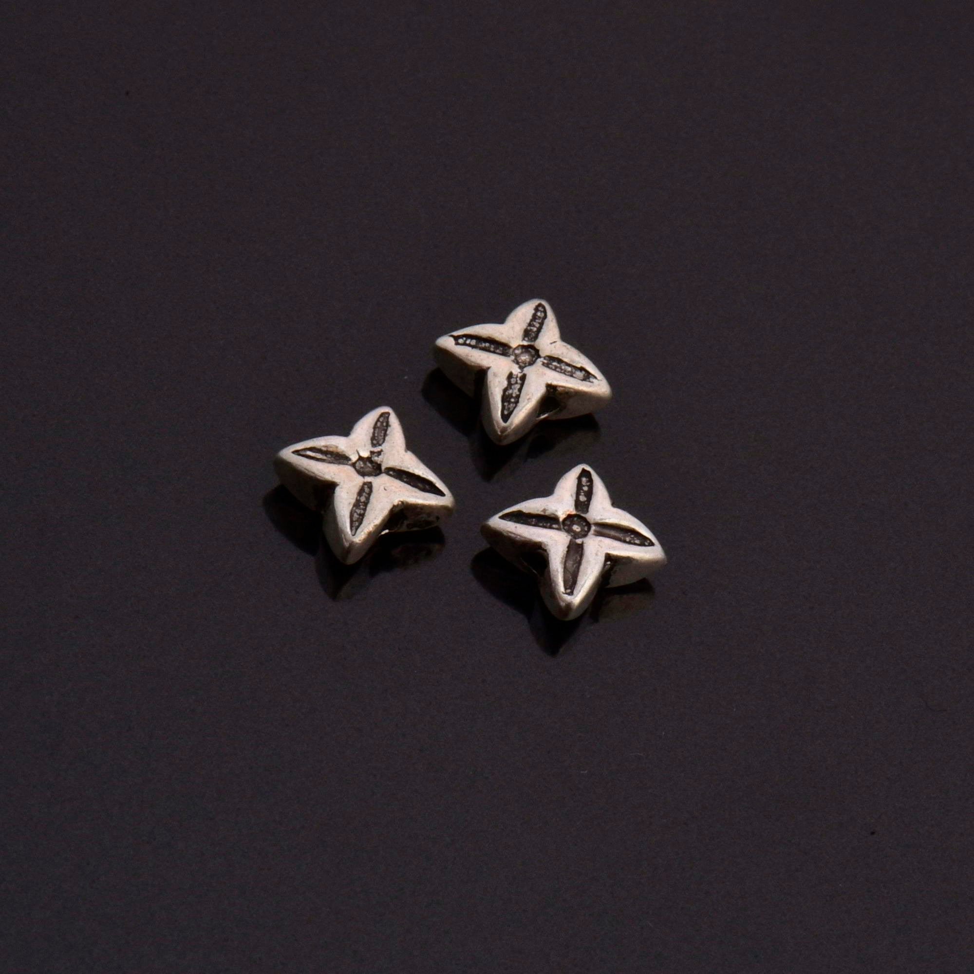 925 Sterling Silver Flat Tube Spacer Beads, Handmade Silver Spacer Beads, Solid Silver Spacer Beads, Jewelry Supply, M102