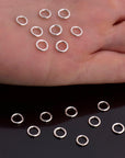 Dia 6mm & Ga.4 925 Sterling Silver CLOSED Jump Rings, Tough, High Quality in Silver Hollow Rings , Jewelry Supplies, Finding, M103C