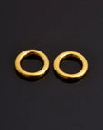 24K Gold Vermeil 12,7mm CLOSED Jump Rings, High Quality HOLLOW Jump Rings, 925 Sterling Silver Jump Rings, Jewelry Supplies, VM104B