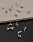 925 Sterling Silver Peg Bail Hand Made Bead Caps for Half Drilled Beads, Sterling Silver Bead Caps , Jewelry Supply, M75