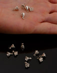 925 Sterling Silver Peg Bail Hand Made Bead Caps for Half Drilled Beads, Sterling Silver Bead Caps , Jewelry Supply, M75