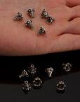 925 Sterling Silver Filigree Bead Caps, Handmade Silver Bead Caps, Solid Silver Bead Caps, Spacer Bead Caps, Jewelry Supply, M83