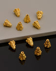 24K Gold Vermeil Filigree Bead Caps, Handmade Silver Bead Caps in 24K Gold, 925 Silver Bead Caps, Spacer Bead Caps, Jewelry Supplies, VM84