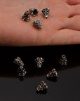 24K Gold Vermeil and 925 Silver Filigree Bead Caps, HandmadeBead Caps, Bead Caps, Spacer Bead Caps, Jewelry Supplies, M/VM84