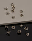 925 Sterling Silver Filigree Bead Caps, Handmade Silver Bead Caps, Solid Silver Bead Caps, Spacer Bead Caps, Jewelry Supply, M91