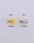 24K Gold Vermeil & 925 Silver Tube Beads, Gold Plated Barrel Tube Beads, Antique Silver Barrel Beads, Tube Beads For Jewelry Making, VM27