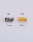 24K Gold Vermeil & 925 Sterling Silver Tube Beads, Antique Silver Tube Beads, Gold Spacer Tube Beads, Oxidized Tube Beads, M/VM25