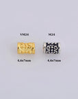 24K Gold Vermeil & 925 Silver Tube Beads, Silver Tube Beads in Gold, Antique Silver Spacer Tube Beads, Tube Beads For Jewelry Making,V/M24