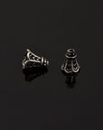 24K Gold Vermeil and 925 Silver Filigree Bead Caps, Handmade Silver Bead Caps, Gold Bead Caps, Spacer Bead Caps, Jewelry Supplies, M/VM92