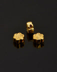 24K Gold Vermeil Round Spacer Beads, Handmade Silver Spacer Beads in 24K Gold, 925 Silver Spacer Beads, Jewelry Supplies, VM93