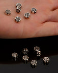 24K Gold Vermeil & 925 Silver Round Spacer Beads, Handmade Silver Spacer Beads in Gold, Silver Spacer Beads, Jewelry Supplies, M/VM93