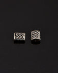 24K Gold Vermeil and 925 Silver Flat Tube Spacer Beads, Handmade Silver Spacer Beads İn Gold, Silver Spacer Beads, Jewelry Supplies, M/VM94