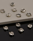 24K Gold Vermeil Turtle Spacer Beads, Handmade Silver Spacer Beads in 24K Gold, 925 Silver Spacer Beads, Jewelry Supplies, M/VM95