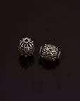 925 Sterling Silver Filigree Beads, Handmade Silver Beads, 925 Solid Silver Beads, Spacer Beads, Jewelry Supply, M109B