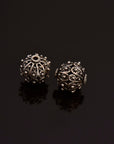 925 Sterling Silver Filigree Beads, Handmade Silver Beads, 925 Solid Silver Beads, Spacer Beads, Jewelry Supply, M109C