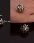 925 Sterling Silver Filigree Beads, Handmade Silver Beads, 925 Solid Silver Beads, Spacer Beads, Jewelry Supply, M109D
