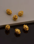 24K Gold Vermeil Filigree Beads, Handmade Silver Beads in 24K Gold, 925 Solid Silver Beads, Spacer Beads, Jewelry Supply, VM109A