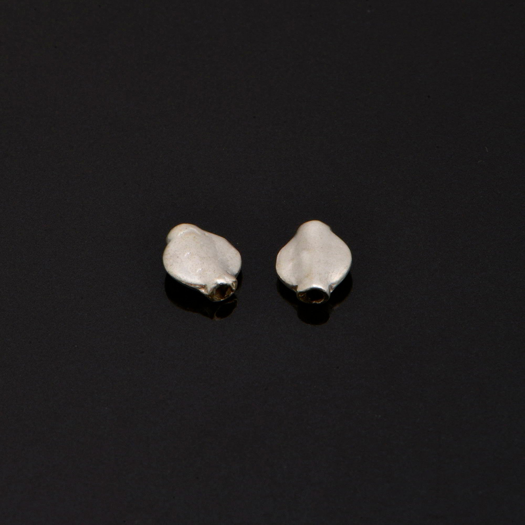 925 Sterling Silver UFO Spacer Beads, Handmade Silver Spacer Beads, Solid Silver Spacer Beads, Jewelry Supply, M97