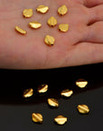 24K Gold Vermeil & 925 Silver UFO Spacer Beads, Handmade Silver Spacer Beads in 24K Gold, Gold Spacer Beads, Jewelry Supplies, M/VM97