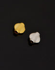 24K Gold Vermeil & 925 Silver UFO Spacer Beads, Handmade Silver Spacer Beads in 24K Gold, Gold Spacer Beads, Jewelry Supplies, M/VM97