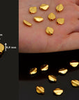 24K Gold Vermeil & 925 Silver UFO Spacer Beads, Handmade Silver Spacer Beads in 24K Gold, Gold Spacer Beads, Jewelry Supplies, M/VM97
