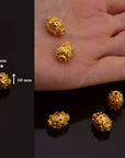 24K Gold Vermeil Filigree Beads, Handmade Silver Beads in 24K Gold, 925 Solid Silver Beads, Spacer Beads, Jewelry Supply, VM109B