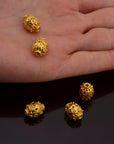 24K Gold Vermeil Filigree Beads, Handmade Silver Beads in 24K Gold, 925 Solid Silver Beads, Spacer Beads, Jewelry Supply, VM109B