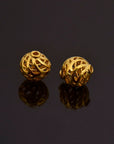 24K Gold Vermeil and 925 Silver Filigree Beads, Handmade Silver Beads in Gold, Solid Silver Beads, Spacer Beads, Jewelry Supply, M/VM112