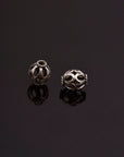 24K Gold Vermeil and 925 Silver Filigree Beads, Handmade Silver Beads in Gold, Solid Silver Beads, Spacer Beads, Jewelry Supply, M/VM113