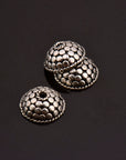 925 Sterling Silver Handmade Bead Caps, Studded Solid Silver Bead Caps, 925 Silver Bead Caps, Jewelry Supplies, M89